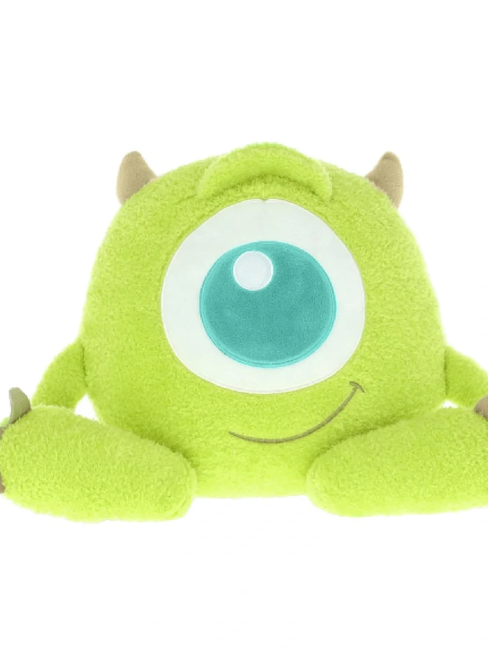Plush One-Eyed Monster Dog Toy - Bright Lime Green